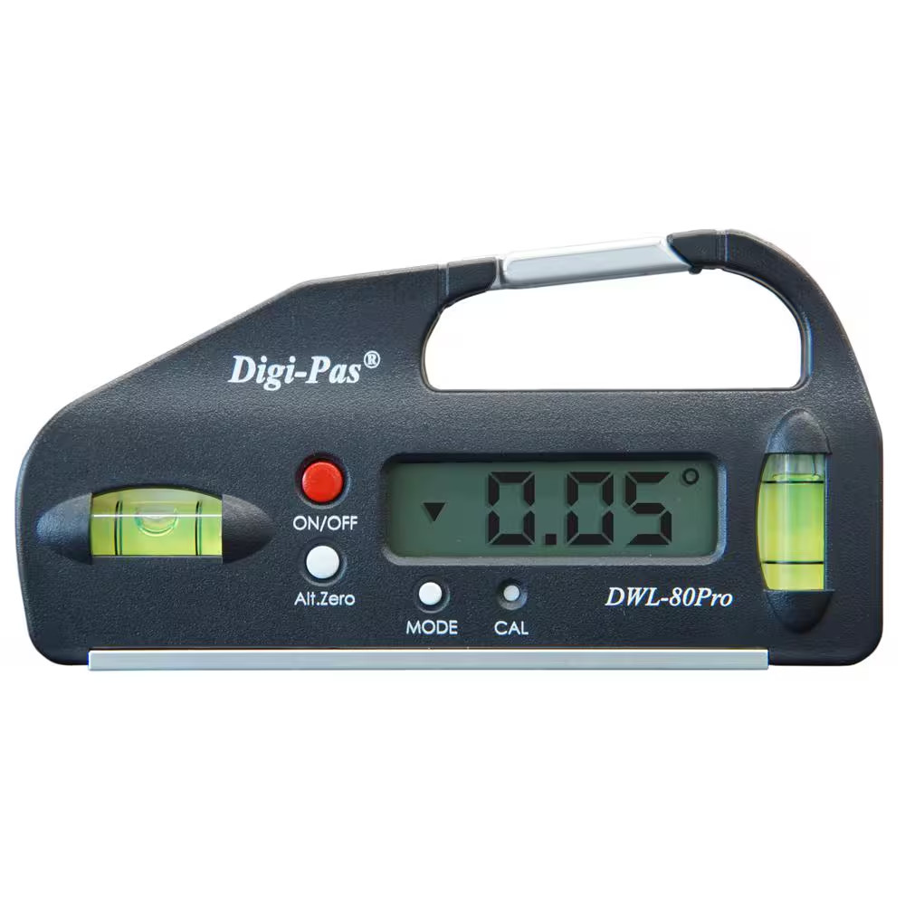 4 In. Pocket Size Digital Level with Electronic Angle Gauge Protractor Angle Fin