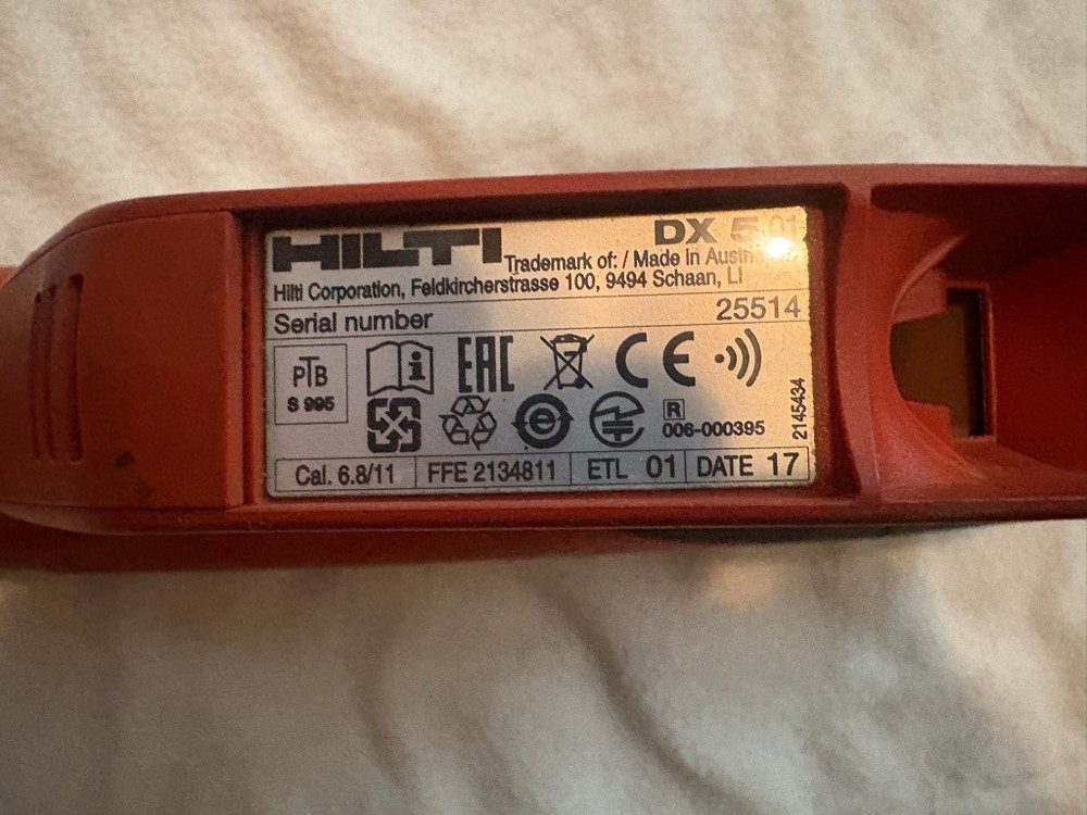 Hilti DX 5 F8 Powder-Actuated Tool