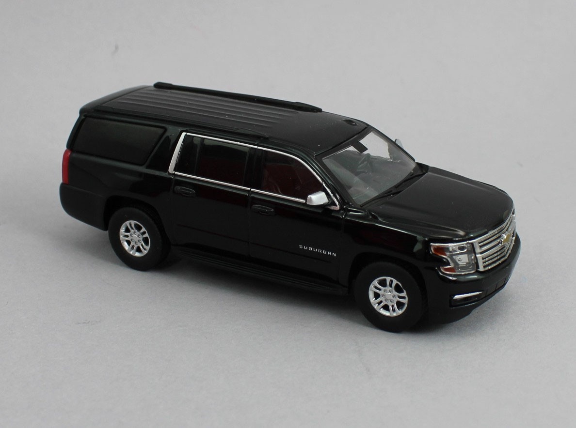 1:64 *596 DIECAST* PLAIN BLACK Chevrolet Suburban SUV *NIB*