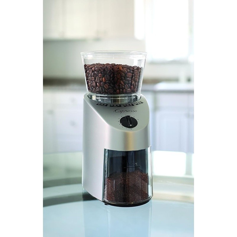 Commercial Grade Coffee Grinder Precision Grinding Burrs Wide Range Easy Clean