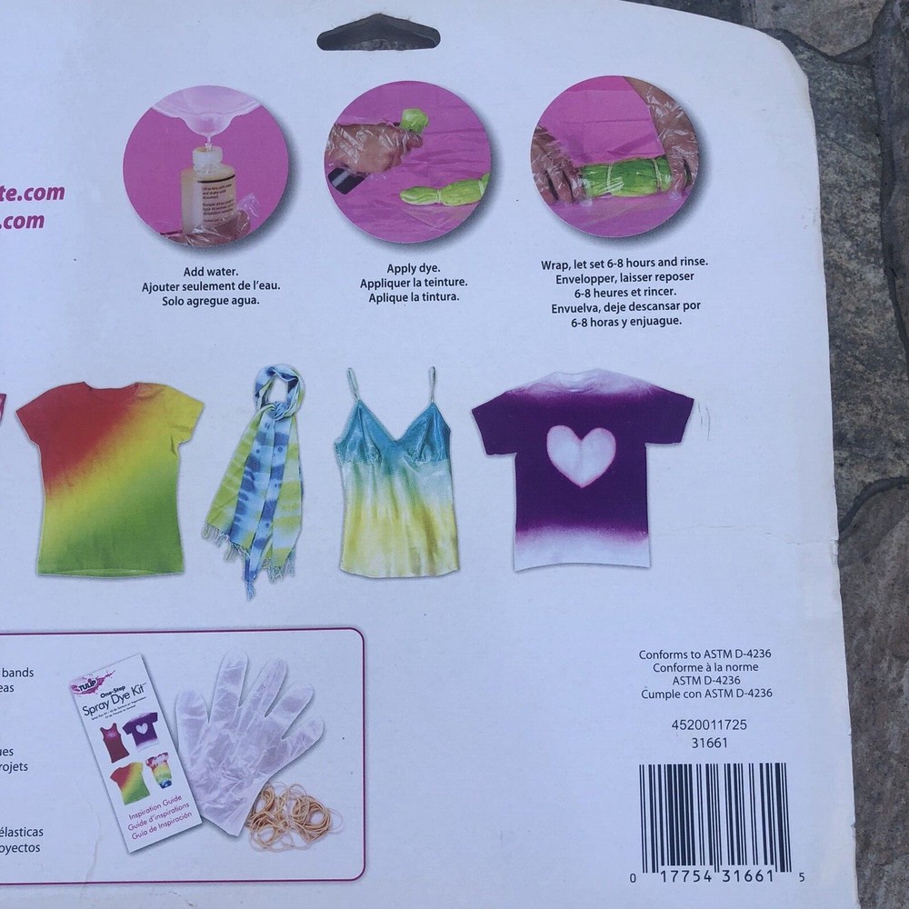 Tulip Confetti One-Step Spray Dye Kit 44 Piece New