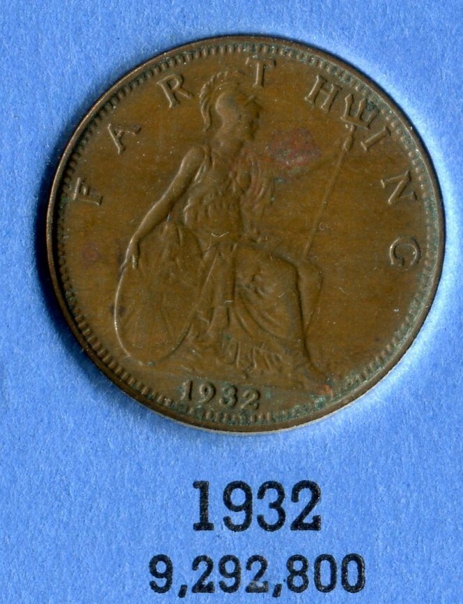 Foreign Coin - Great Britain - One Farthing 1932
