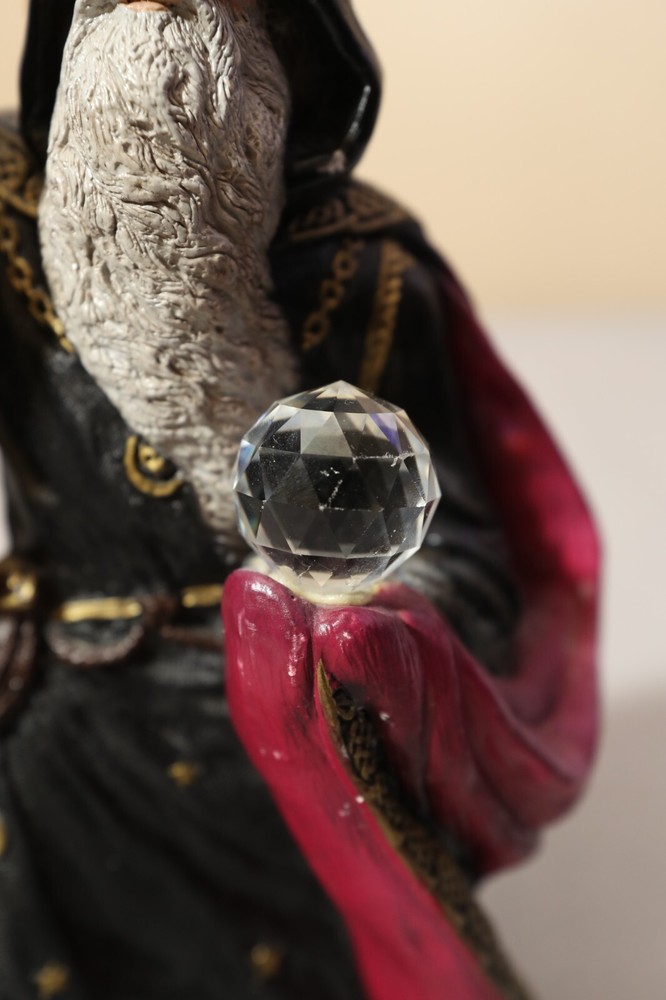 Large Purple Wizard 13” By Peña 1986 Windstone Editions