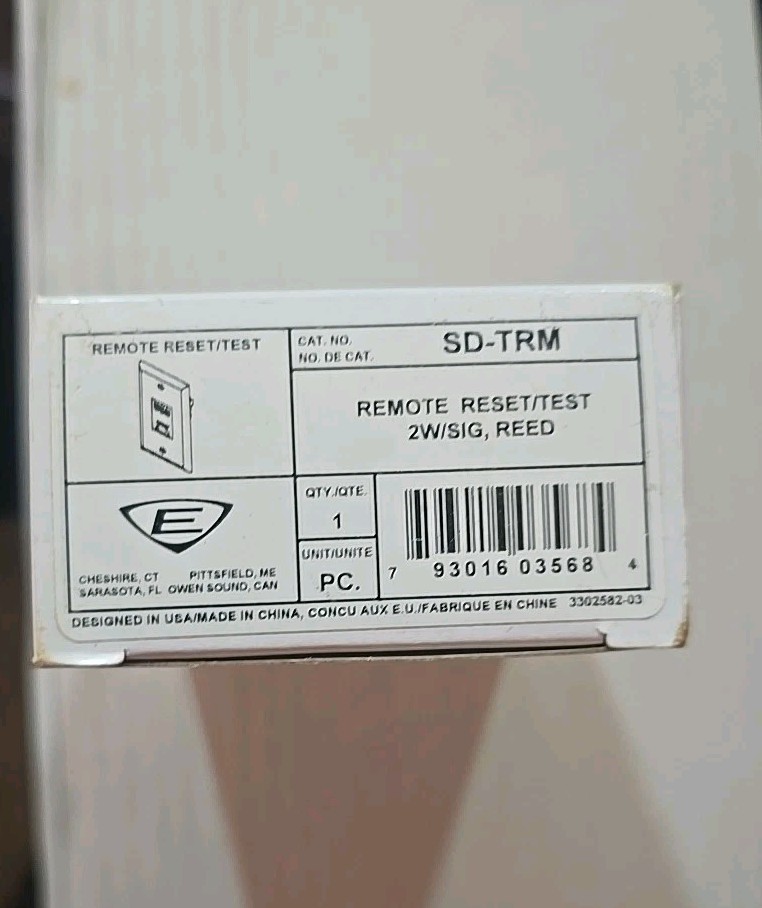 Edwards SD-TRM Remote Reset/Test Using Magnet BRAND NEW -FREE SHIPPING-