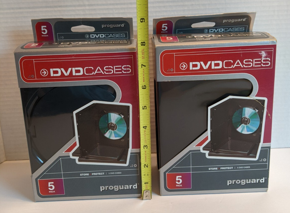 Proguard DVD Storage Cases Black Physical Media Protection