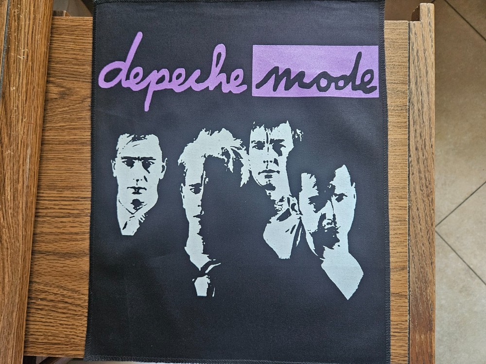DEPECHE MODE, CANVAS SCREEN PRINTED LARGE BACK PATCH