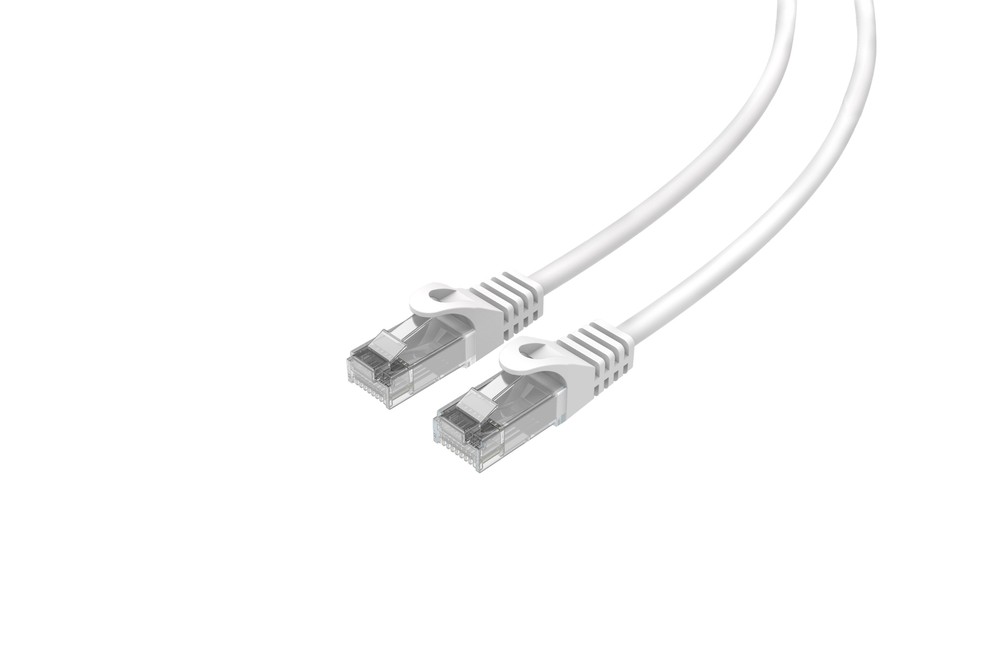 CAT6 Slim Ethernet Patch Cable White 7FT 25 PAK