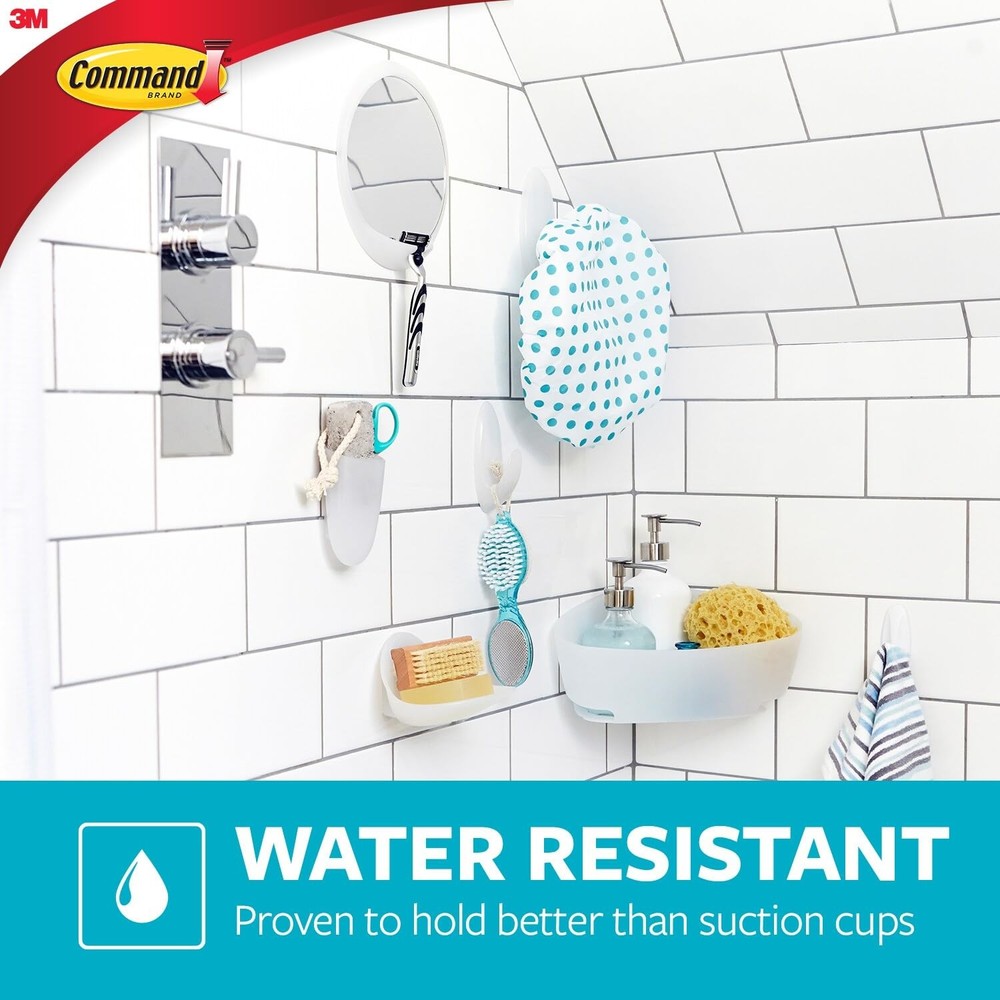 Caddy Hanger, 1 Caddy Hanger, 2 Large Strips, Organize Your Bathroom