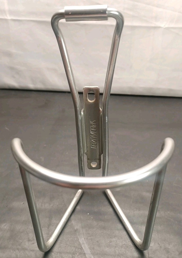 Vintage Specialized Bottle Cage Embossed Logo Solid Core Aluminum Clean Japan