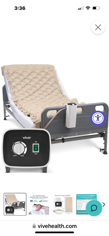 Vive Alternating Pressure Pump For Bed Mattress