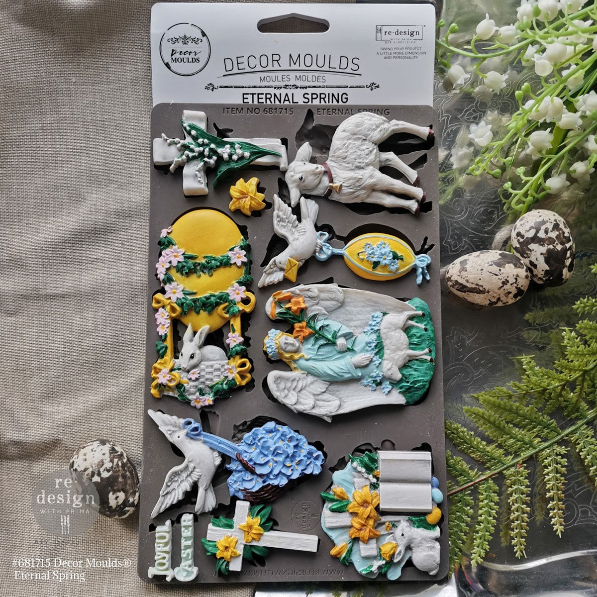 Eternal Spring | 5" x 8" Silicone Craft Décor Mould | Redesign with Prima