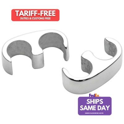 Billet Specialties 69602, 2 Pack Plug Wire Separators 8.5Mm 2 Wire Floating