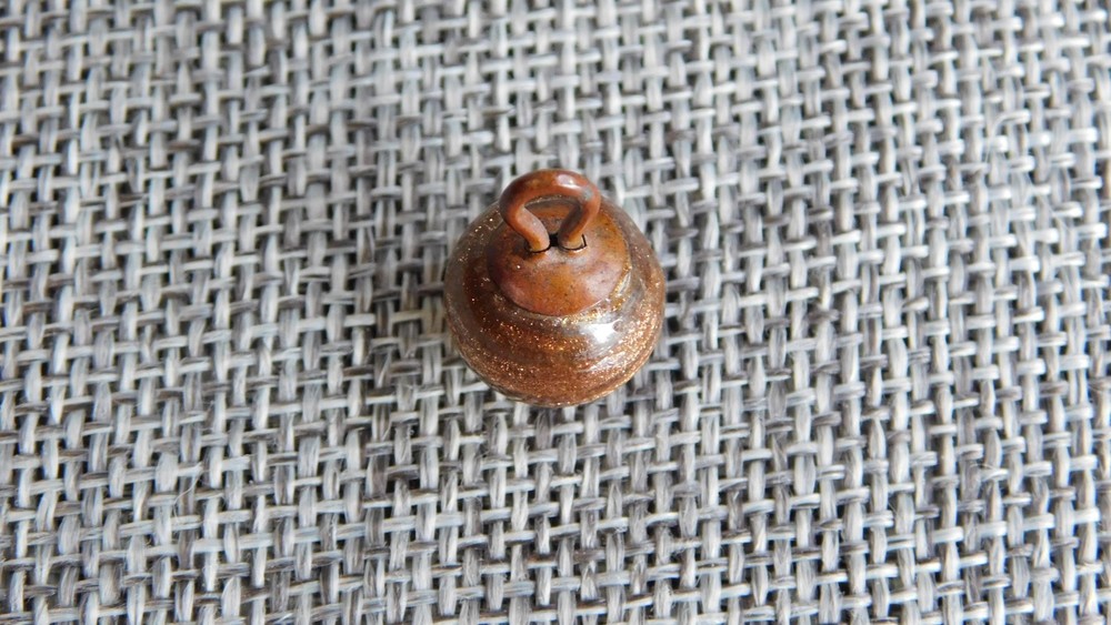 Antique Vtg Glass Button Charm String Aprx: 1/2" #1034-B