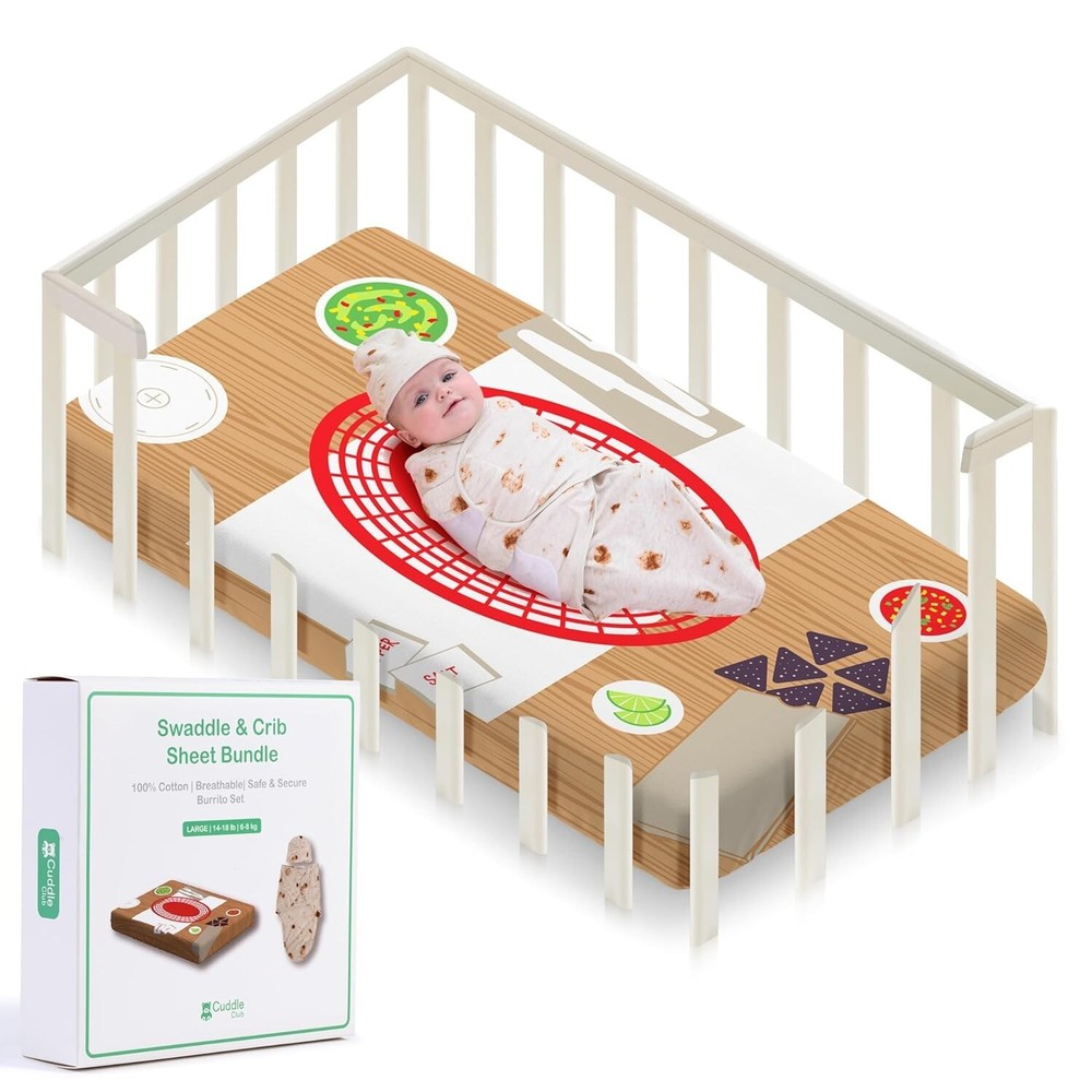 Cuddle Club Newborn Bedding Gift Set - Burrito Bundle Size - Small