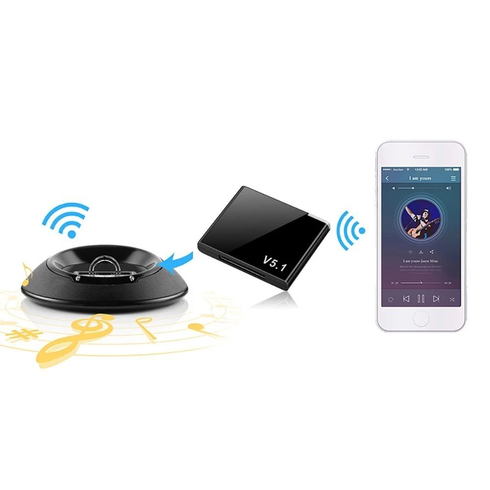 Mini 30 Pin Bluetooth 5.1 Audio Receiver Bluetooth Wireless Adapter Receiver