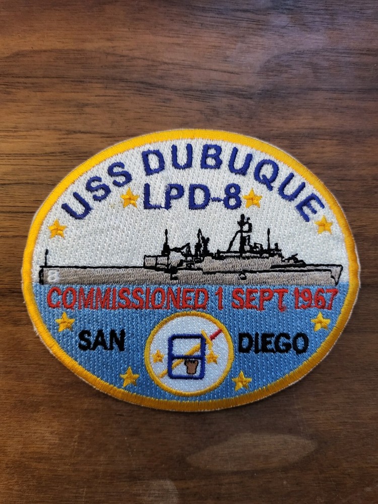 USS DUBUQUE, LPD-8, COMMISSIONED 1 SEPT 1967