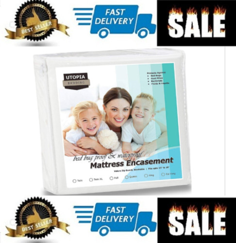 Hypoallergenic Bed Bug Matress Protector Encasement Waterproof Bedbug Cover Pad