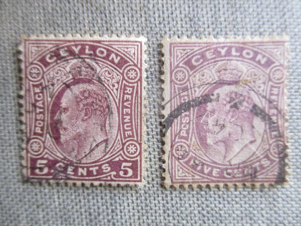 Ceylon, Scott# 169, 197, used