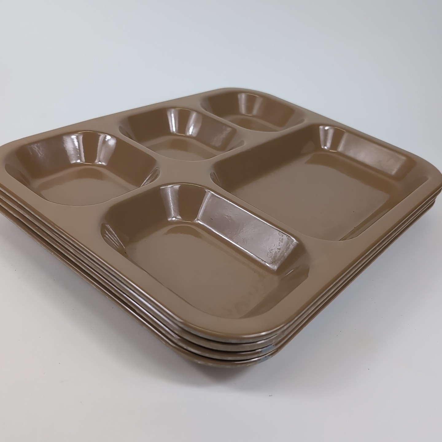 VTG Lot 4 KENRO Melamine Military Army Cafeteria Mess Hall Chow Camp Trays USA