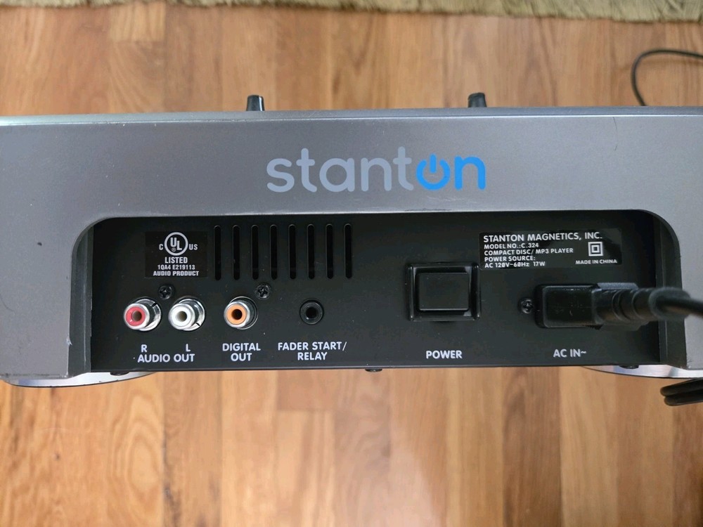 Stanton C.324 Tabletop DJ Turntable Mixer CD Player Inoperative "No Disc" Error