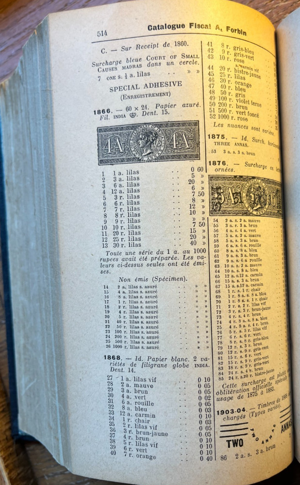 International Revenue Stamp Catalogue by Forbin