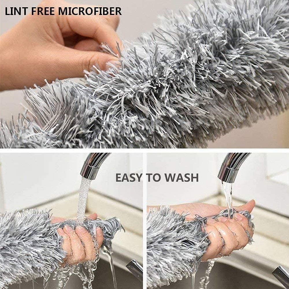 Microfiber Feather Duster Extendable Duster with 100 Inches Extra Long Pole, Ben