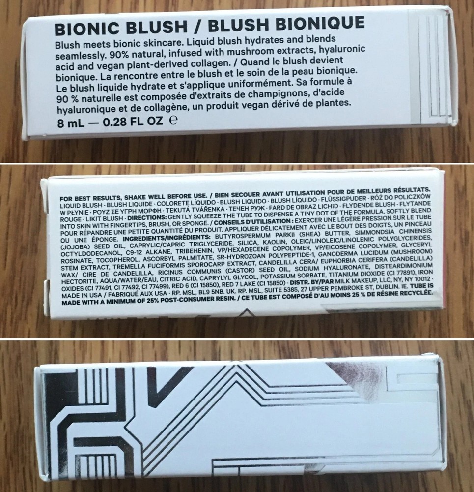 MILK MAKEUP Bionic Liquid Blush ~ INFINITY ~ Full Size (8ml / 0.28 fl oz) SEALED