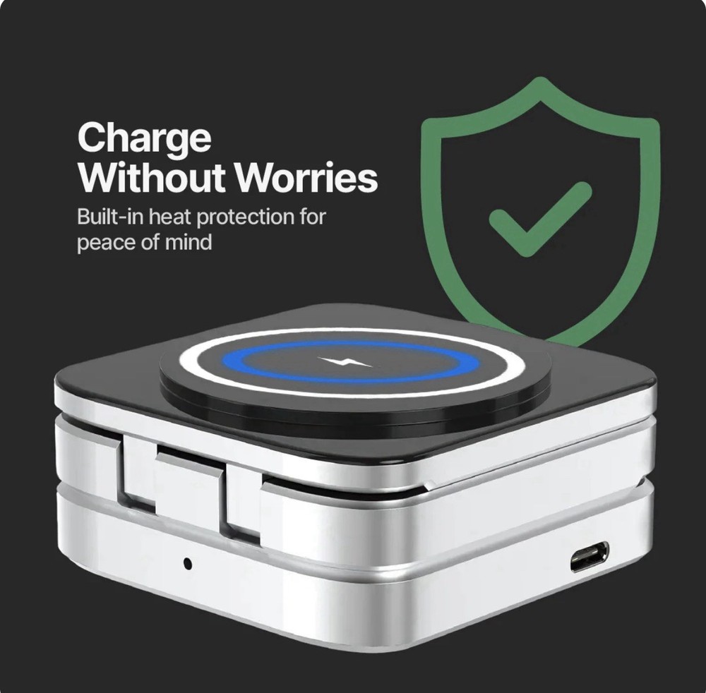 ChargeDeck 3-in-1 Foldable Wireless Station - For Apple & Android