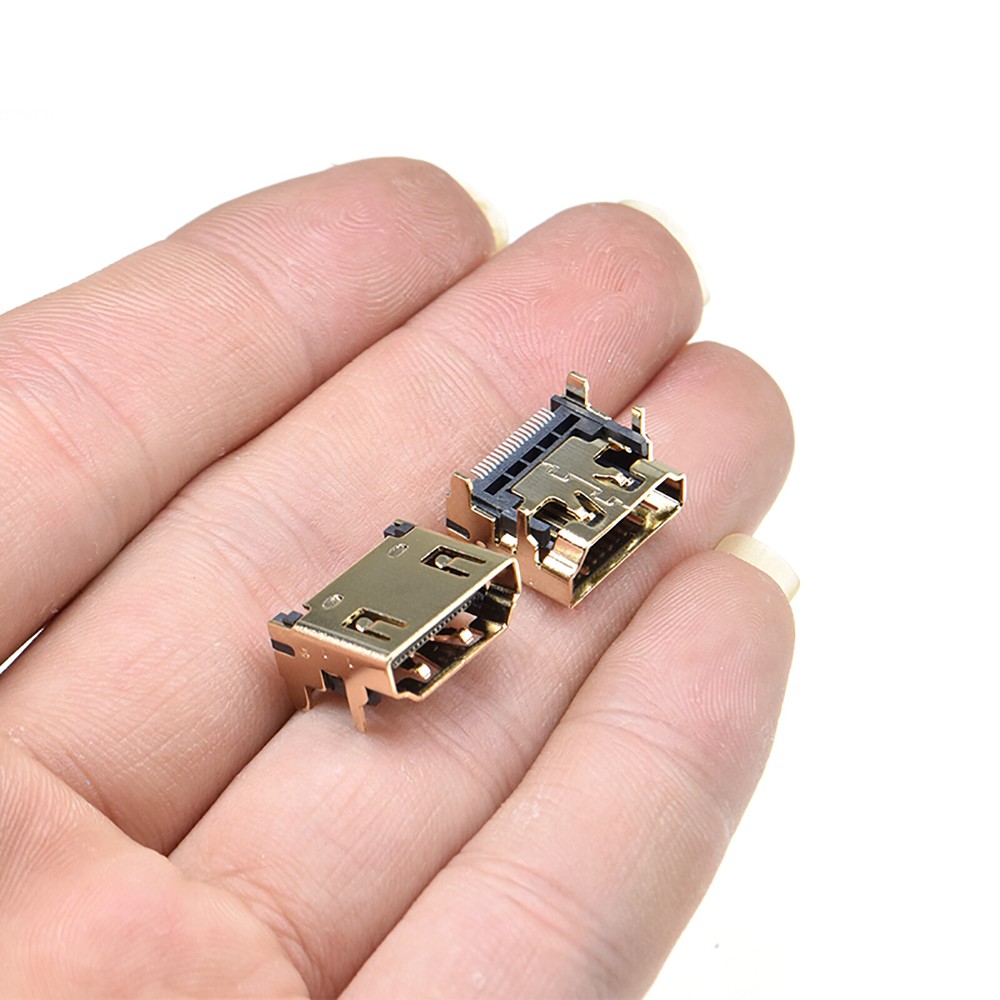 HDMI Compatible Female Jack/Socket Plug 19PIN Right Angle SMT SMD