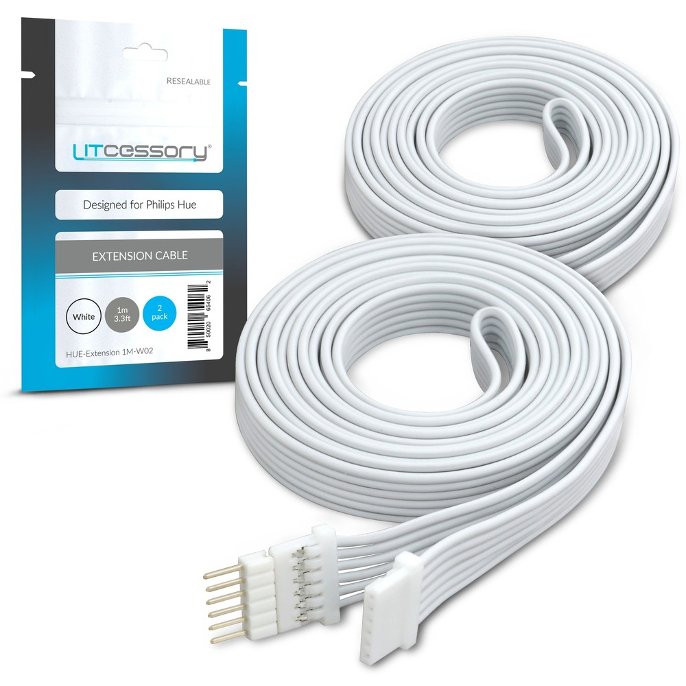 Litcessory Extension Cable for Philips Hue Lightstrip Plus