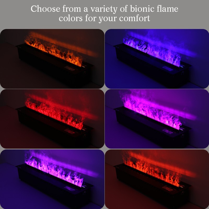 Electric Fireplace -Water Connection Direct Water Vapor Fireplace 3D Atomizing
