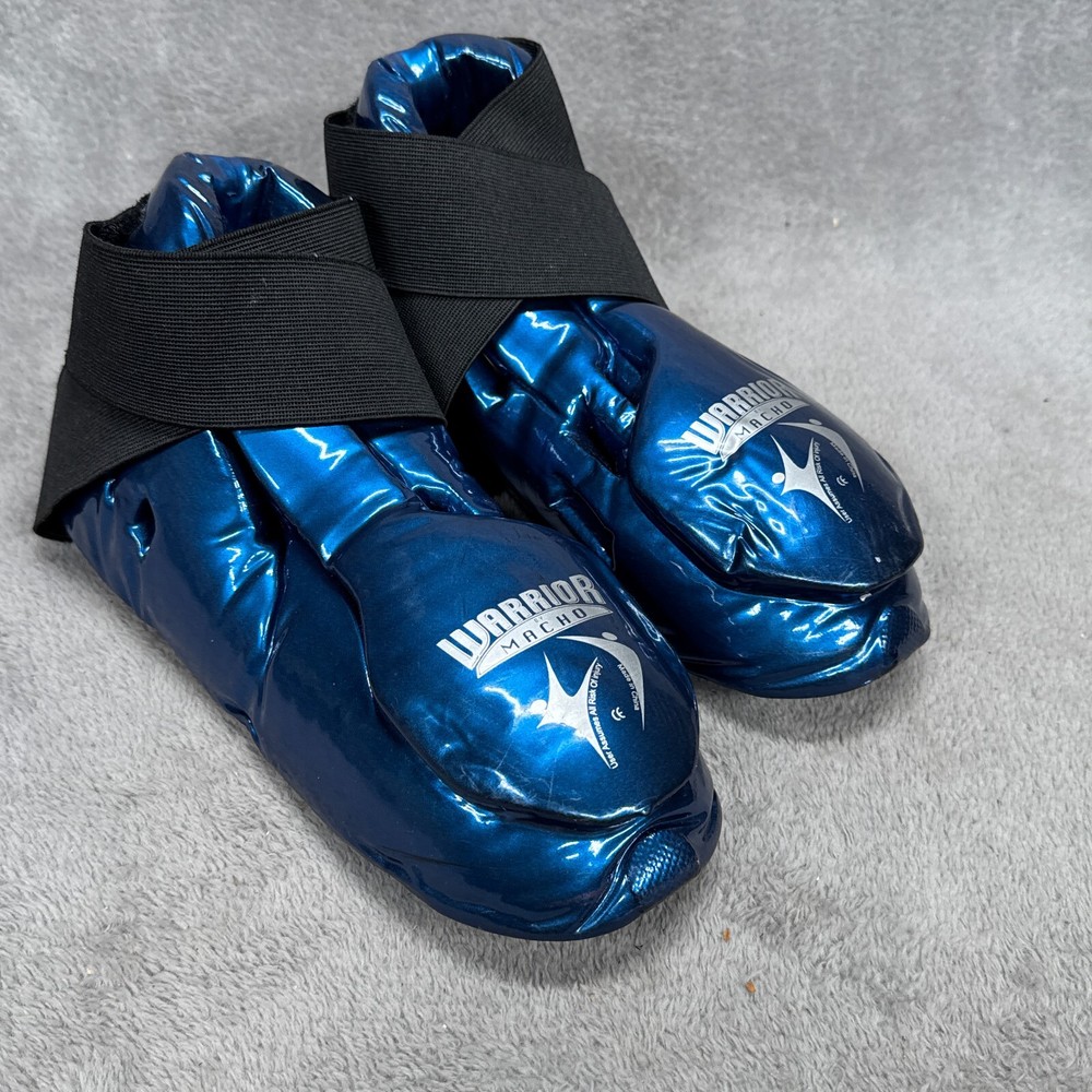Warrior Macho Kickboxing Boots Womens Small Blue Sparring