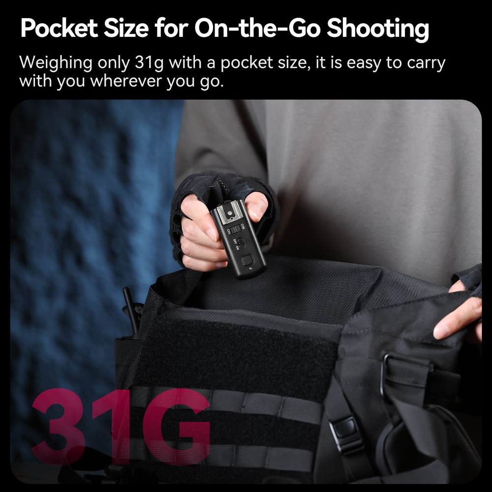 Ulanzi TT-01 Wireless Flash Trigger Dual Channel 24m Range for Camera