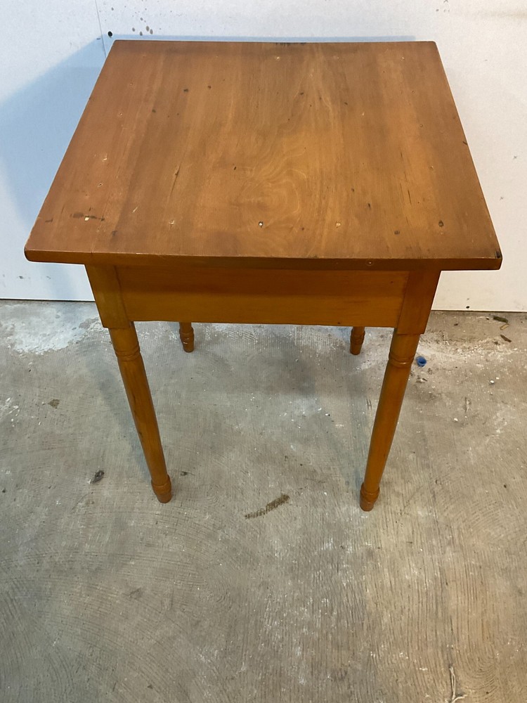 antique night stand Table work sewing sheraton Softwood