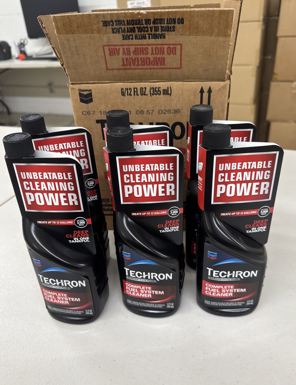 Chevron Techron 12oz Fuel System Cleaner Concentrate Plus – 6 Pack