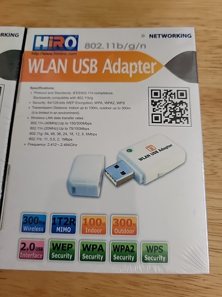HIRO USB wifi 802.11n nano adapter for PC Or Mac NIB