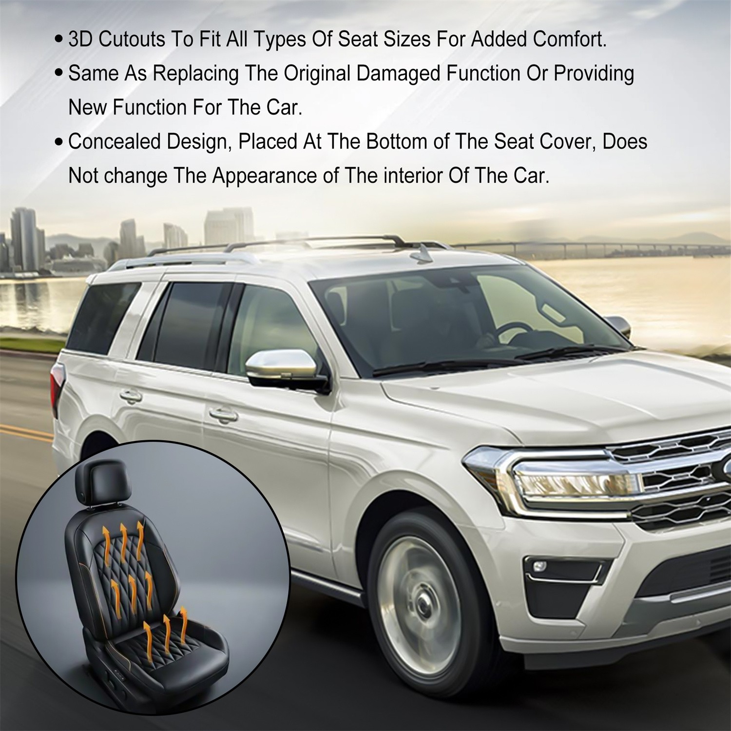 New Universal Built-in Car Seat Heater Kit Fit 2 Seat 12V Alloy Wire Heating Pad