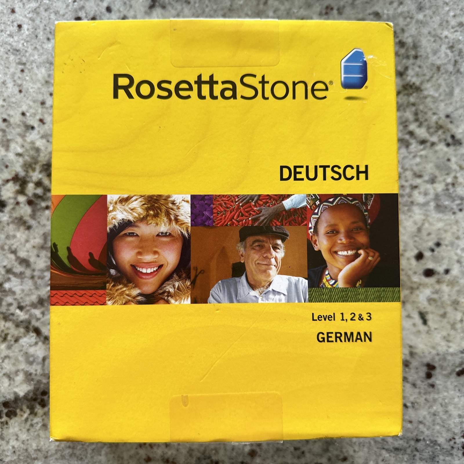 Rosetta Stone (27823) for PC, Mac - Level 1, 2 & 3 - With Headphones - Excellent