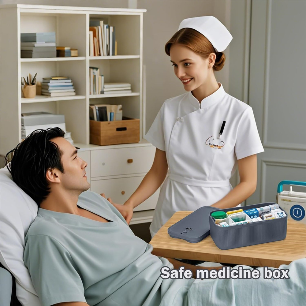 Lockable Storage Box with Combination Code for Medicines and Personal Items