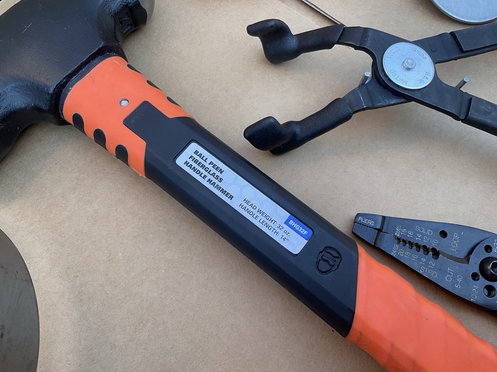 Matco Tool Lot. Pliers, Lock Pliers, Hammer, Adjustable Wrench Etc 12pc Like New