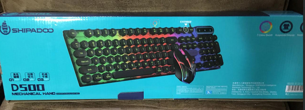 SHIPADOO D500 MECHANICAL KEYBOARD & MOUSE