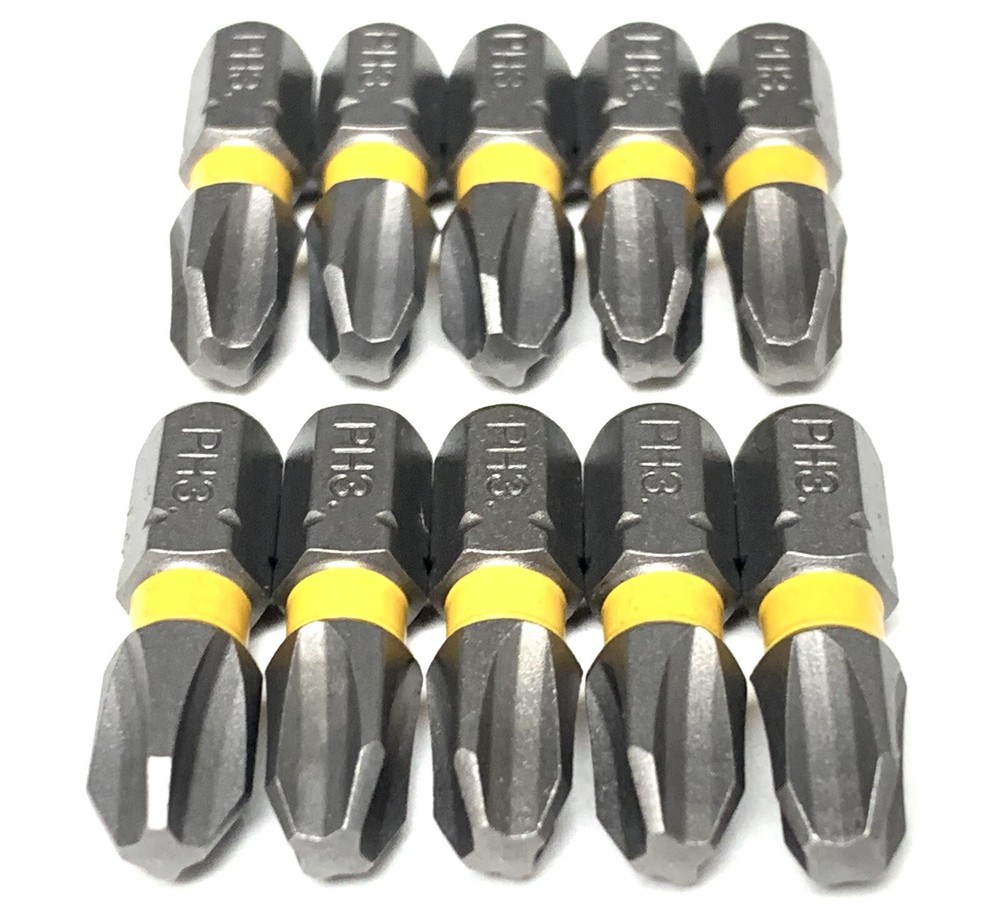PH3 Phillips DEWALT MAXFIT 10 Pc Bit Set 1in. IMPACT READY. New