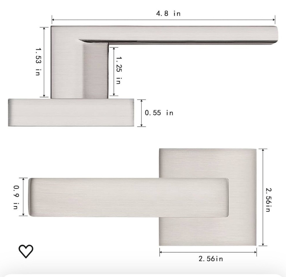 Probico Door Levers Polished Chrome (8) Total