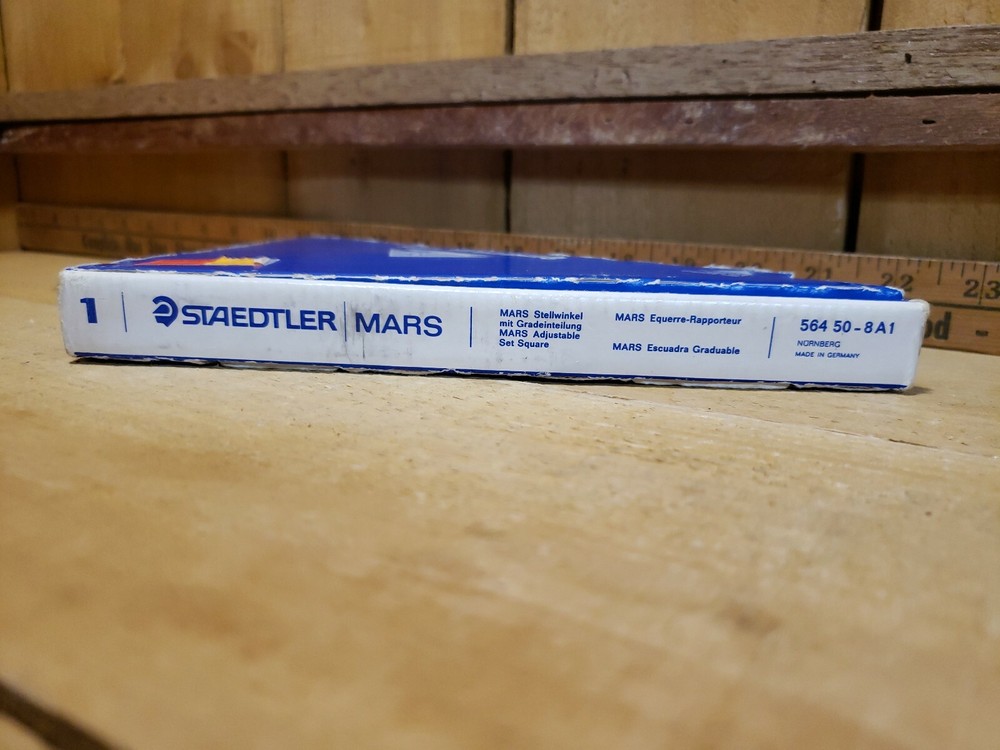 Vintage Staedtler Mars Adjustable Set Square Engineering 564 50-8A1