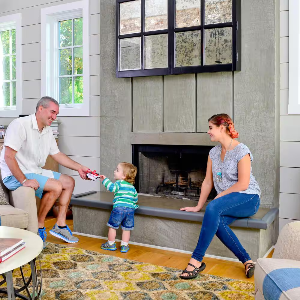 Fireplace Cushion Hearth Pads, Gray