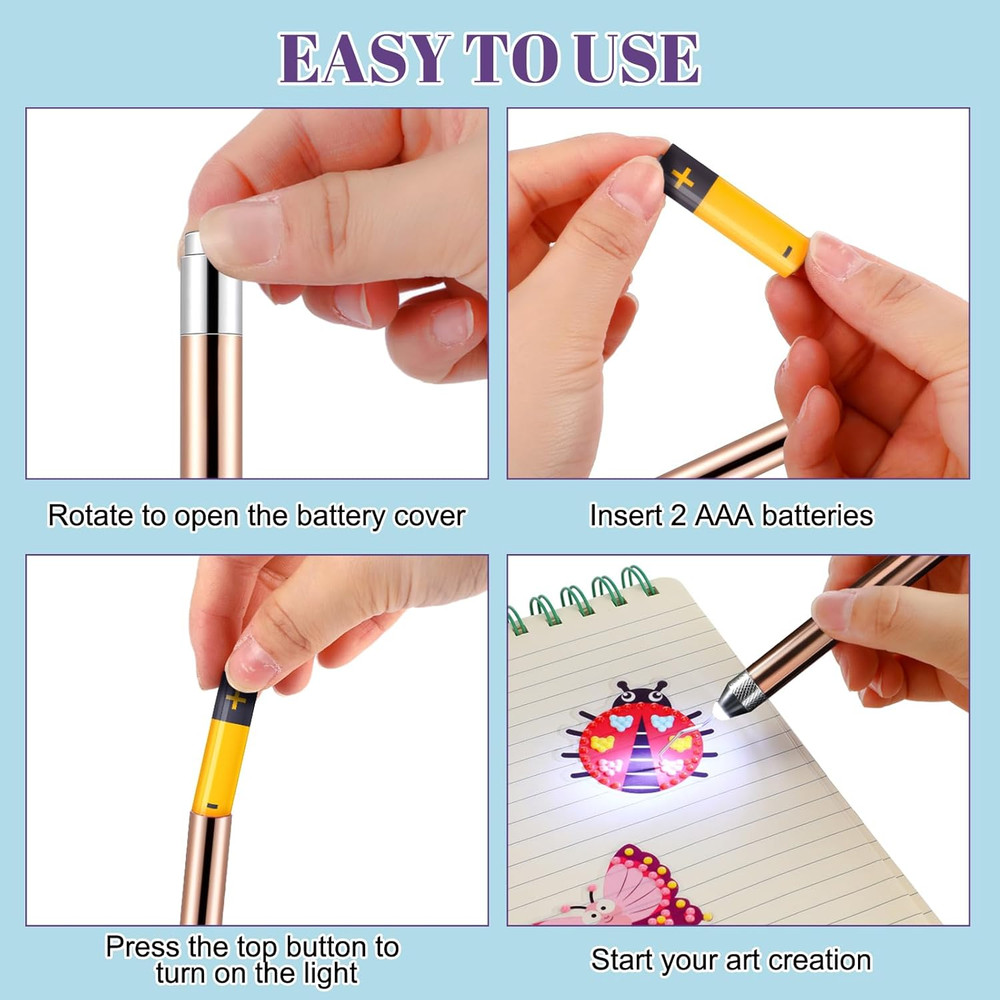 10 Pcs Weeding Tools for Vinyl Kit Includes 1 LED Weeding Tools with Light for V