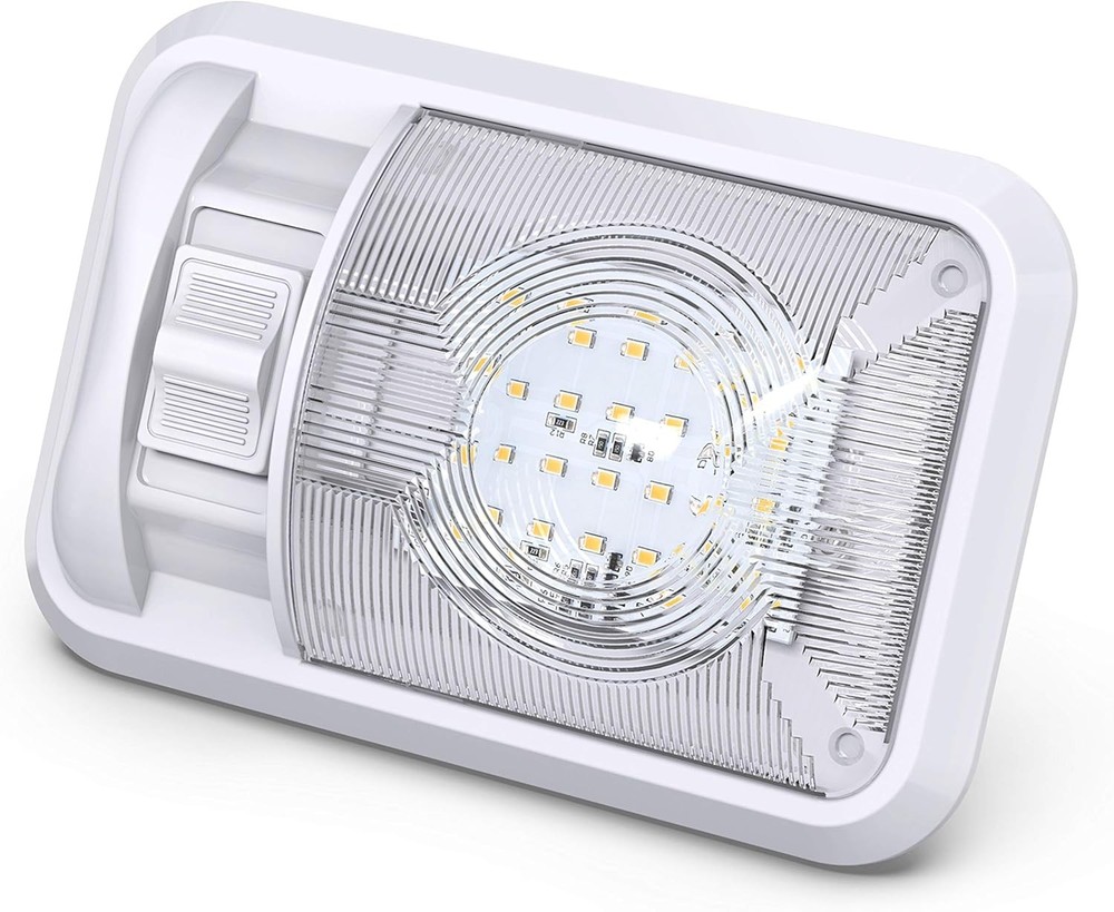 2 Pack 12V RV Ceiling Dome Light RV Interior Lighting Trailer Camper W/ Switch