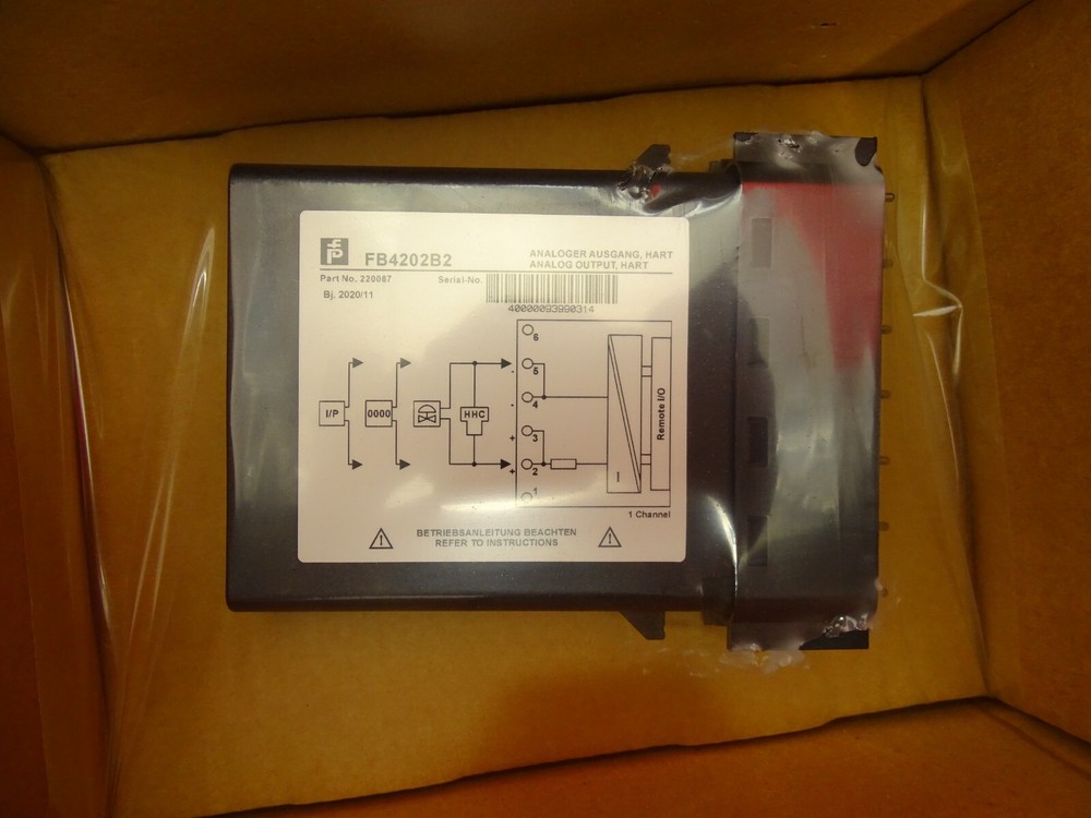 Pepperl + Fuchs output isolator 220087 type Pepperl FB4202B2