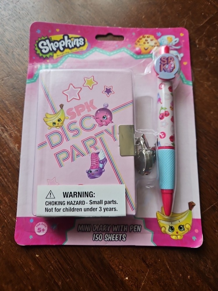 Shopkins Mini Diary With Pen