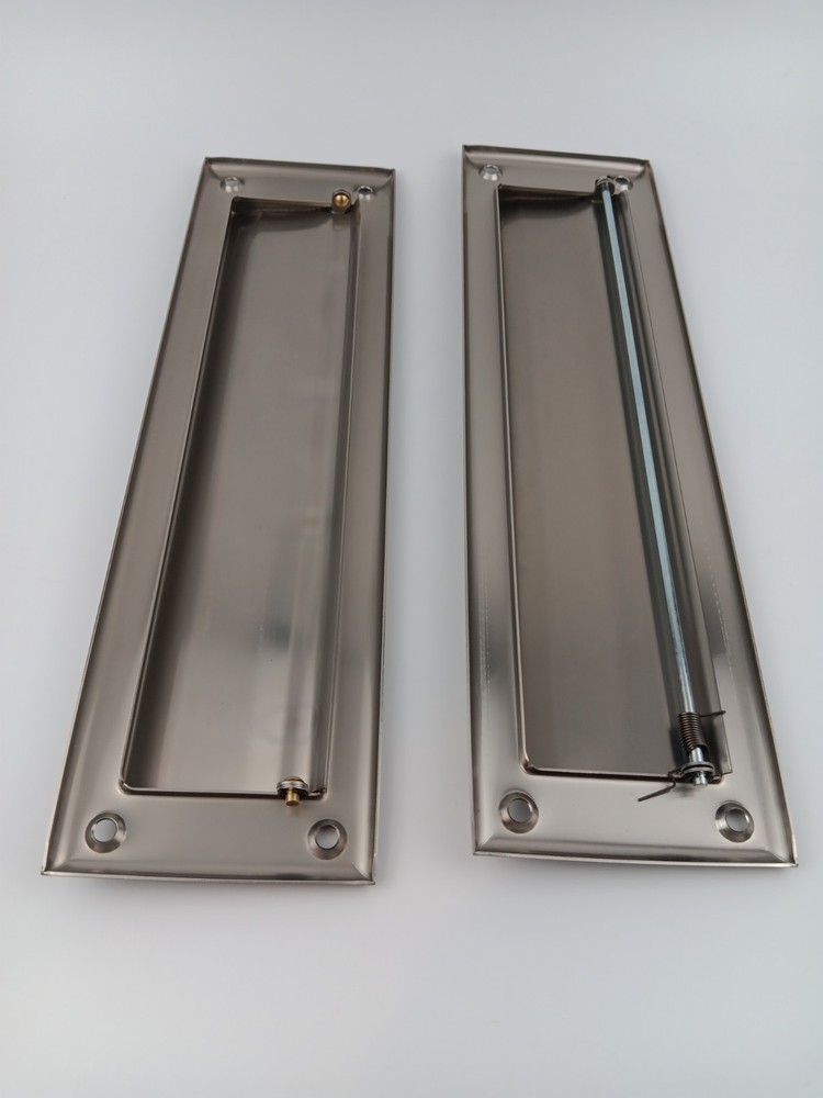 QCAA Solid Brass Mail Slot, Solid Brass Interior Back Plate, 13" x 3.625"....